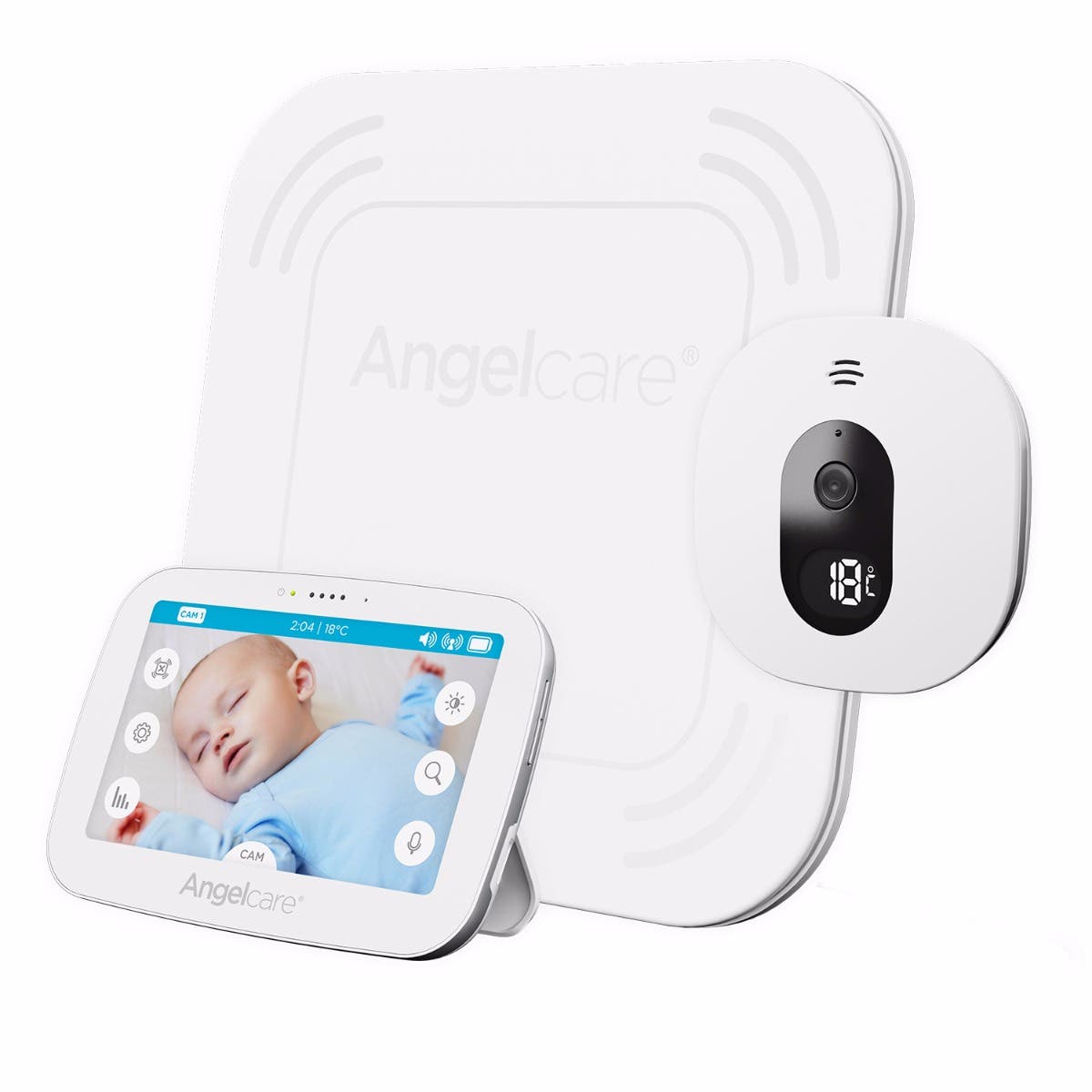 baby monitor with sensor pad and camera