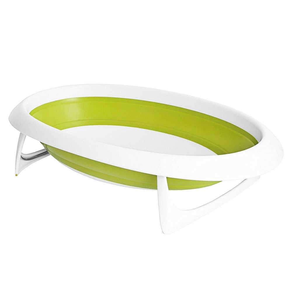 green baby bath tub