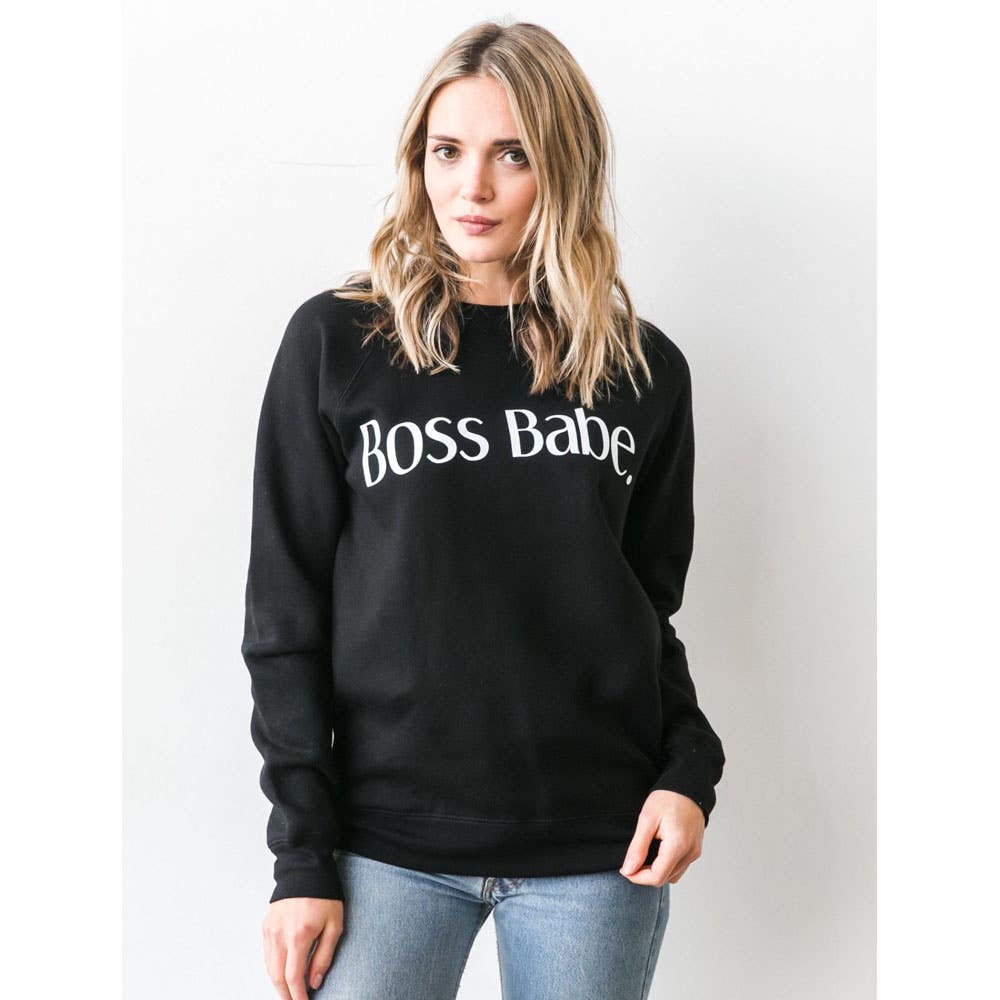 boss mesh crew sweatshirt