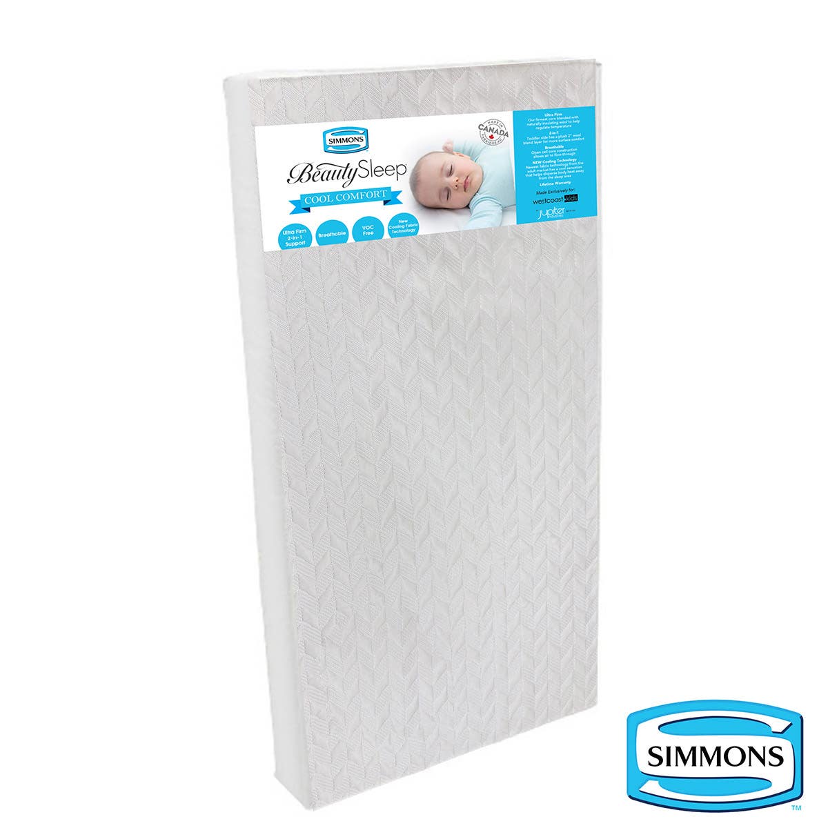 simmons cool touch crib mattress