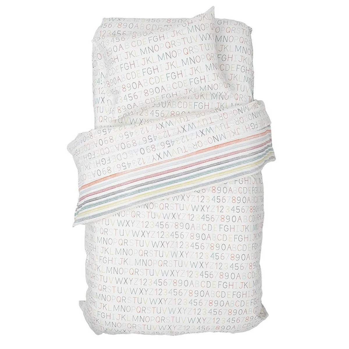 Pehr - Drap Contour - Lit de Bébé - Alphabet||Pehr - Crib Sheet - Alphabet main image 1