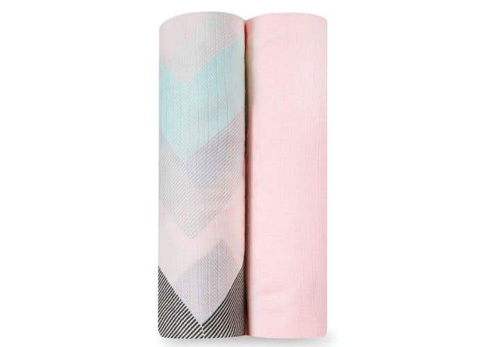aden silky soft swaddles 2 pack