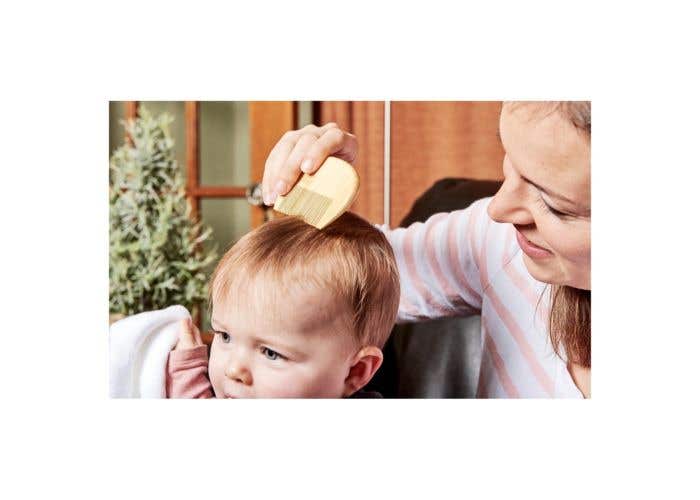 fawn and milk baby brush