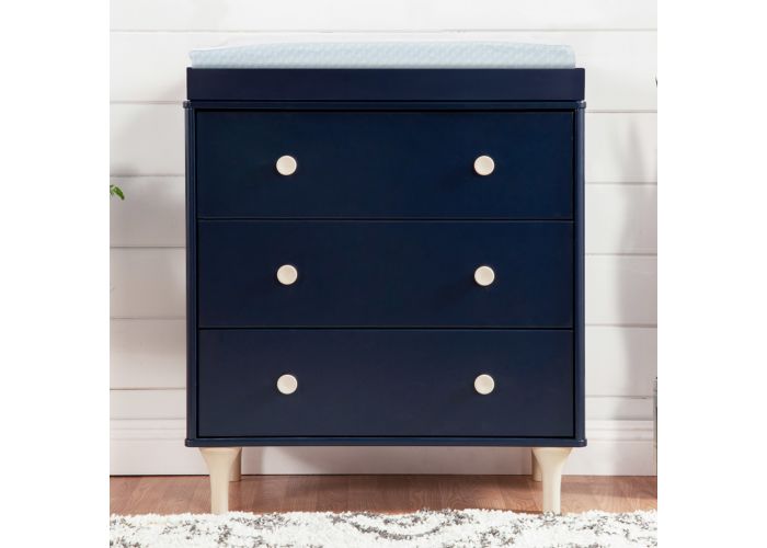 Babyletto Lolly Dresser Changer Navy Washed Natural West