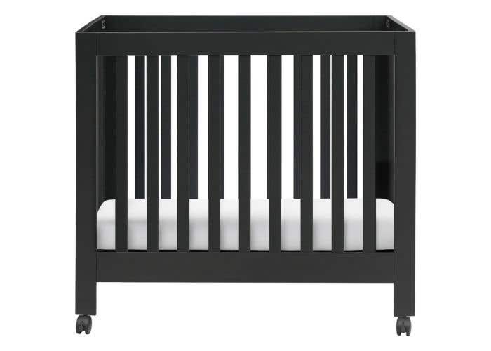 black mini crib