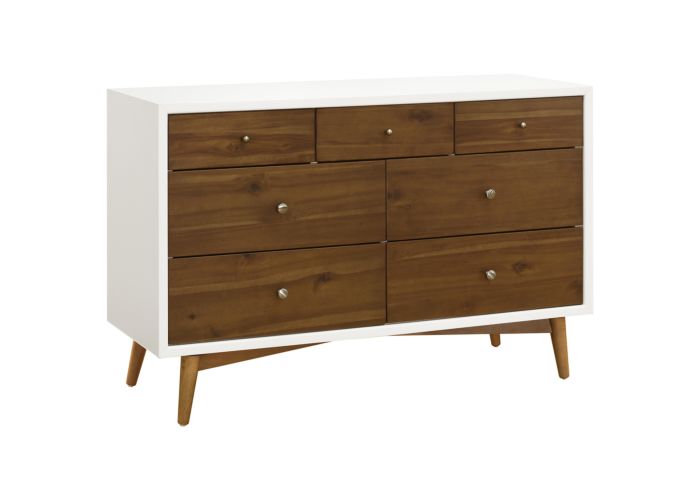 Babyletto Palma 7 Drawer Double Dresser Warm White Natural