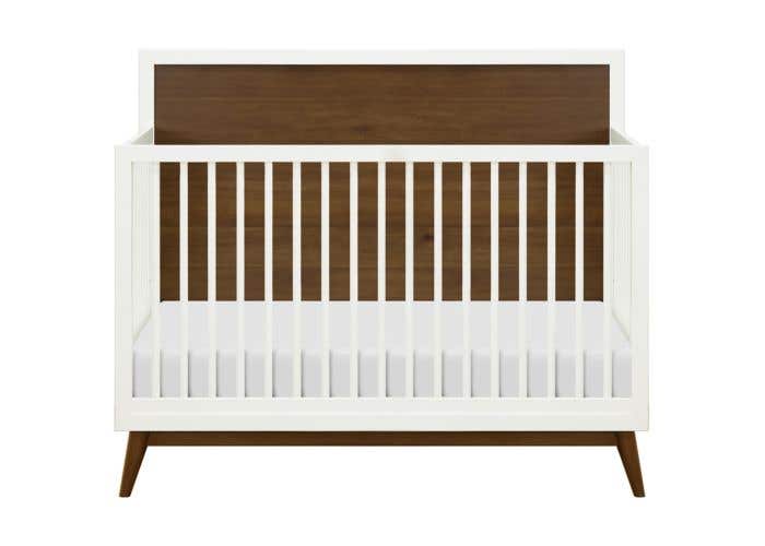 walnut crib