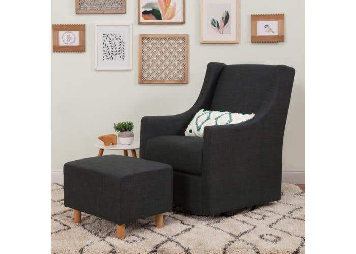 babyletto toco swivel glider and stationary ottoman