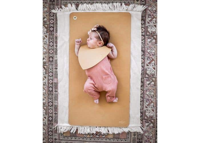 vegan leather changing mat