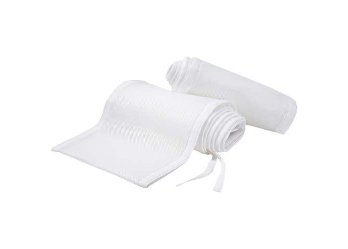 Breathable Baby Crib Liner White White West Coast Kids