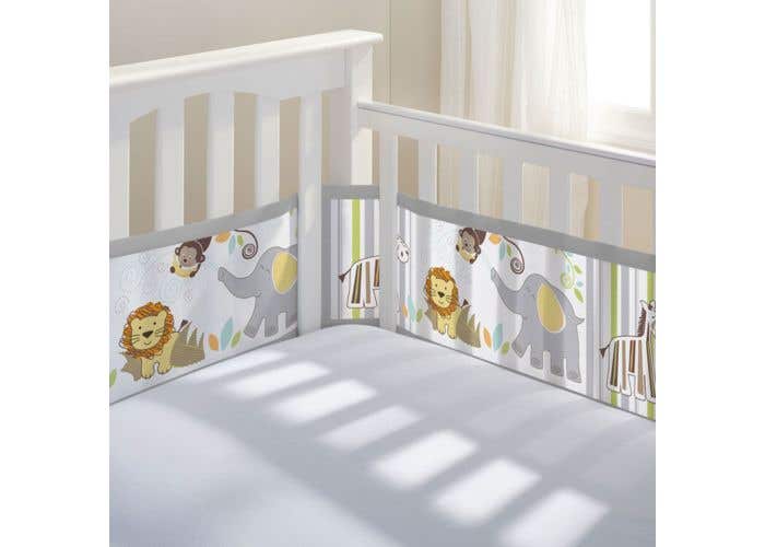 breathable baby mini crib liner