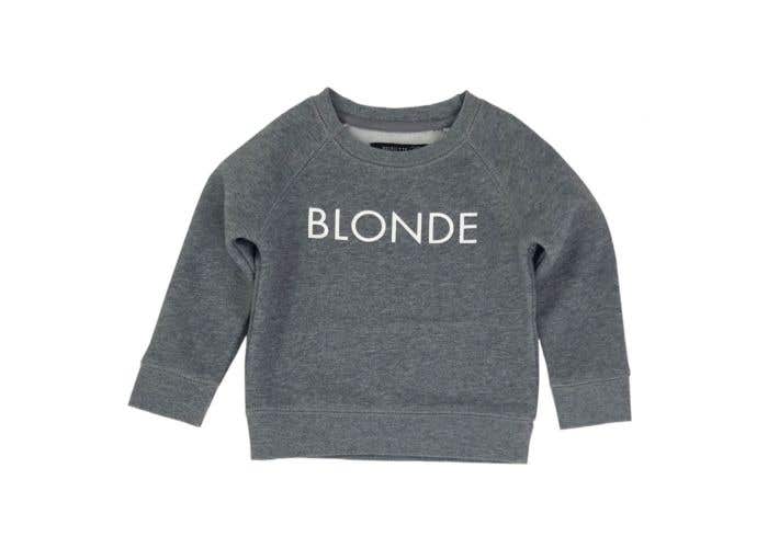 blonde sweatshirt