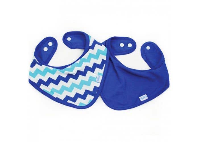 Blue Bumkins 2 Count Absorbent Cotton Bandana Bib