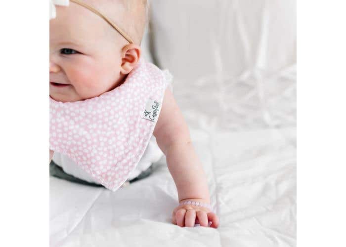 baby bib with pearls