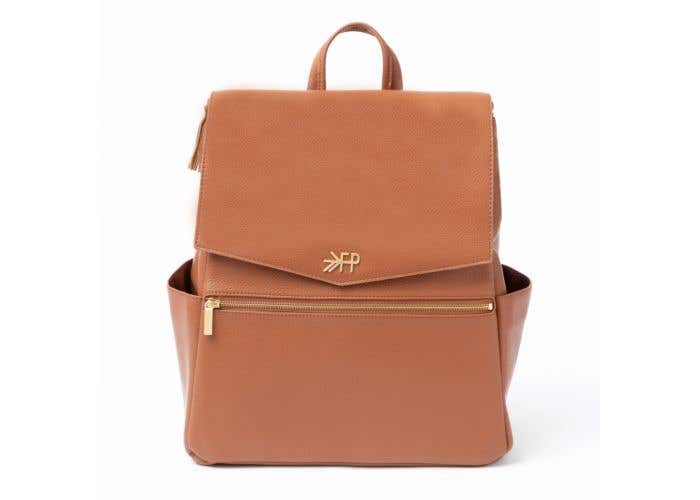 cognac diaper backpack