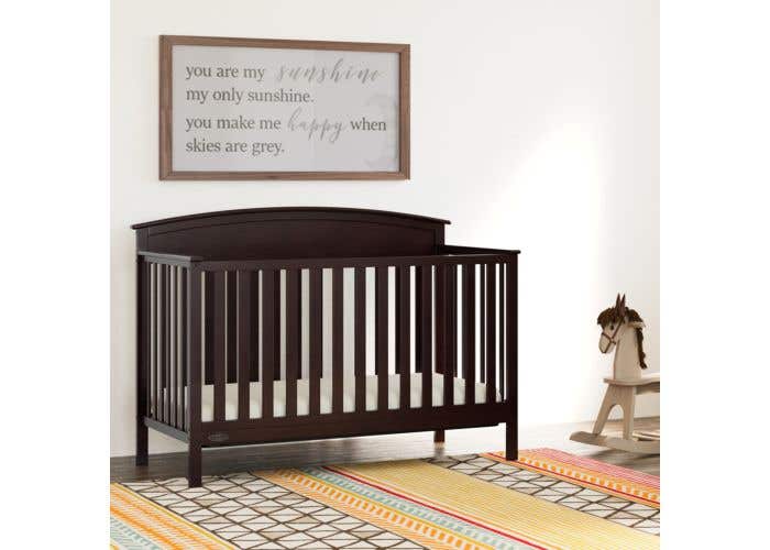 graco convertible crib espresso