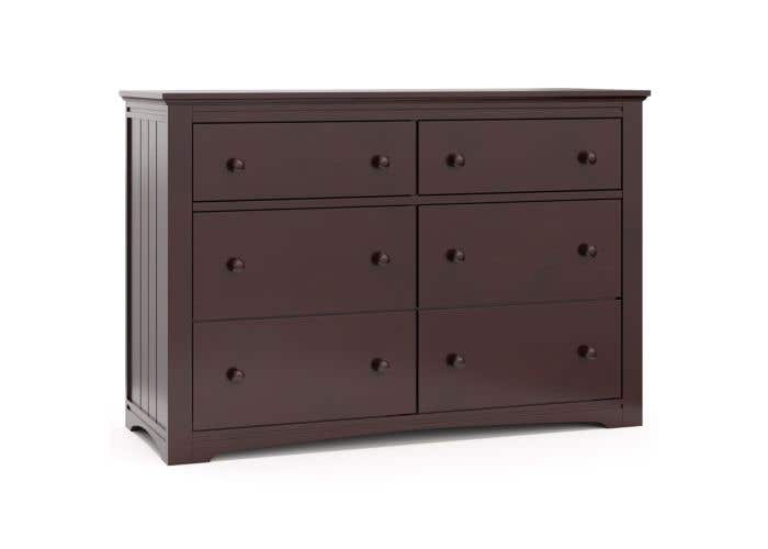 Graco Hadley 6 Drawer Dresser Espresso West Coast Kids