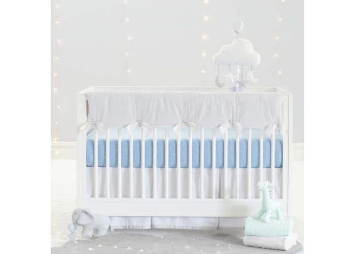 sparkle crib skirt