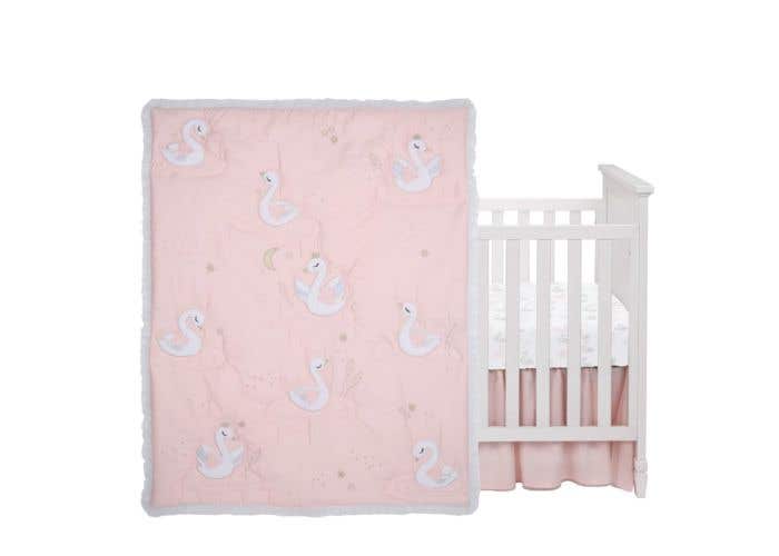 Lambs Ivy Swan Princess 3 Pc Crib Set West Coast Kids