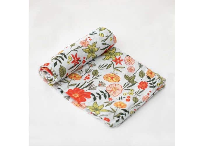 little unicorn lemon swaddle