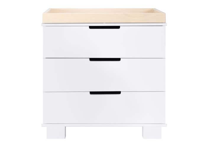 Babyletto Modo 3 Drawer Changer Dresser White Washed Natural