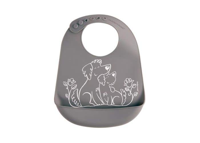 modern twist bucket bib