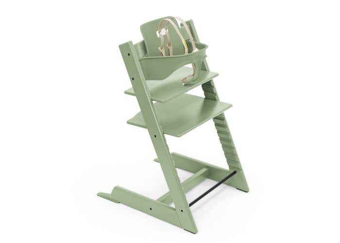 stokke high chair moss green