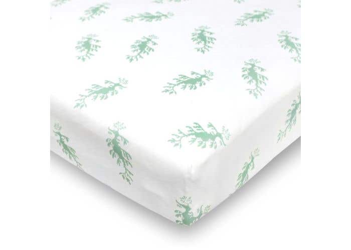 Natti Natti Fitted Crib Sheet Leafyseadrgn Gr West Coast Kids