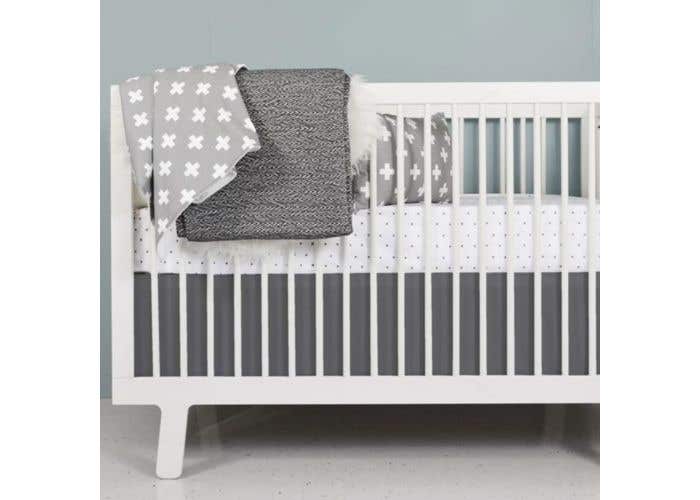 Olli Lime Crib Skirt West Coast Kids