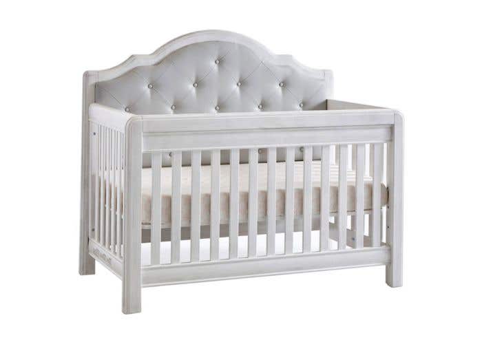 pali cristallo convertible crib in vintage white