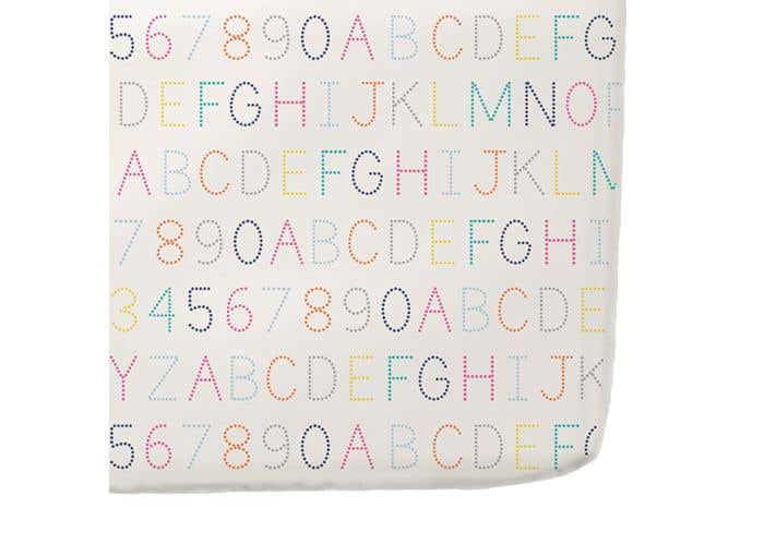 alphabet crib sheet