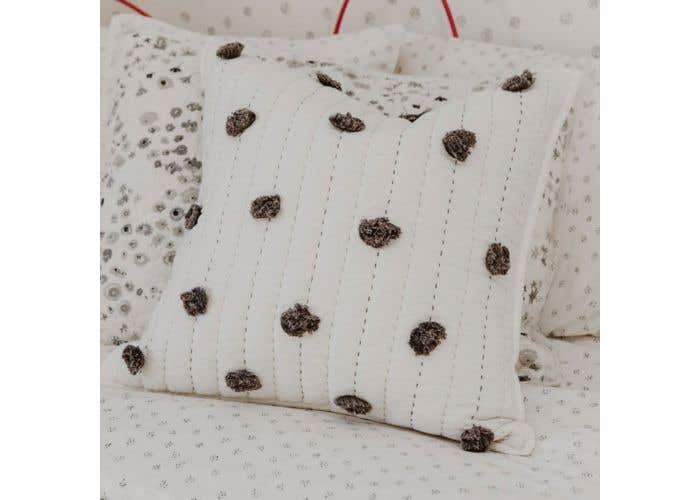Pehr Designs Petit Pom Pom Quilted Pillow Sham West Coast Kids
