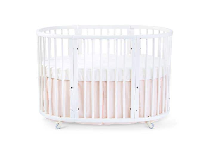 Baby Nursery Baby Grey Stokke Sleepi Mini Bed Skirt By Pehr Crib