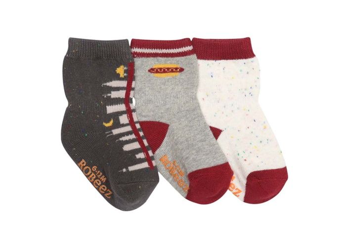 Robeez - Kickproof Baby Socks - 3pk 