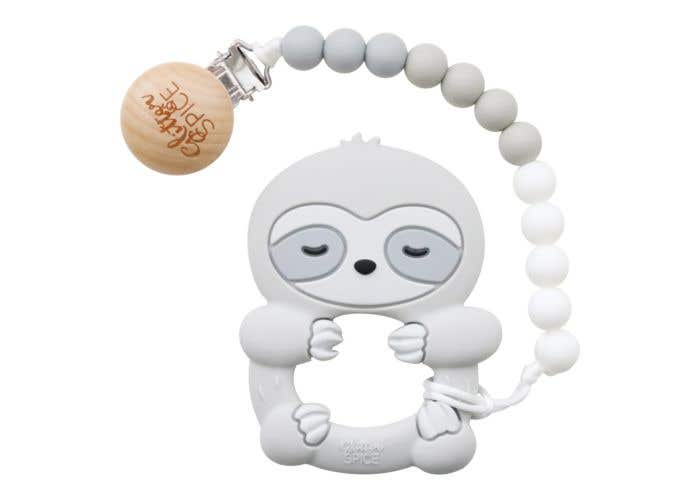 sloth silicone teether