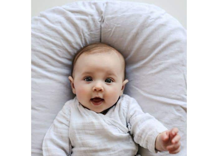 Snuggle Me Infant Lounger Organic Linen West Coast Kids