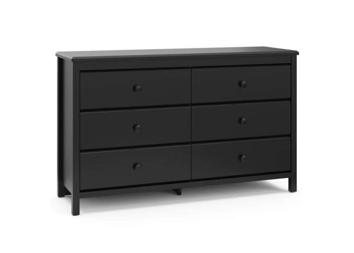 Storkcraft Alpine 6 Drawer Dresser Black West Coast Kids