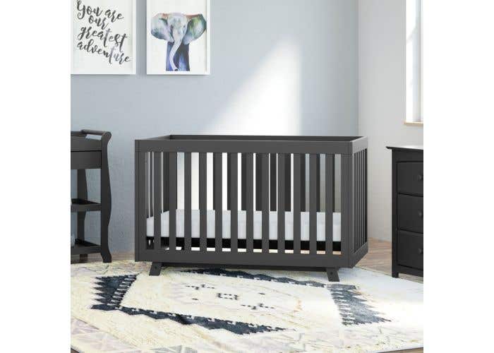 Storkcraft Beckett 3 In 1 Convertible Crib Grey West Coast Kids