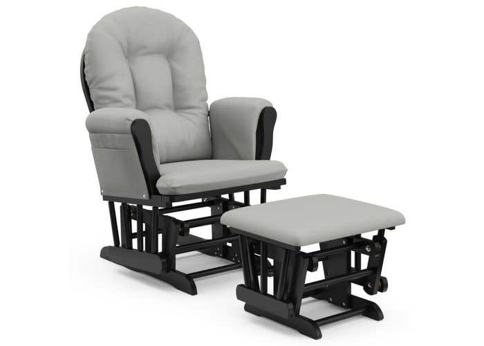 storkcraft glider with ottoman