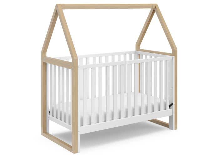 Storkcraft Orchard 5 In 1 Convertible Crib W Canopy White