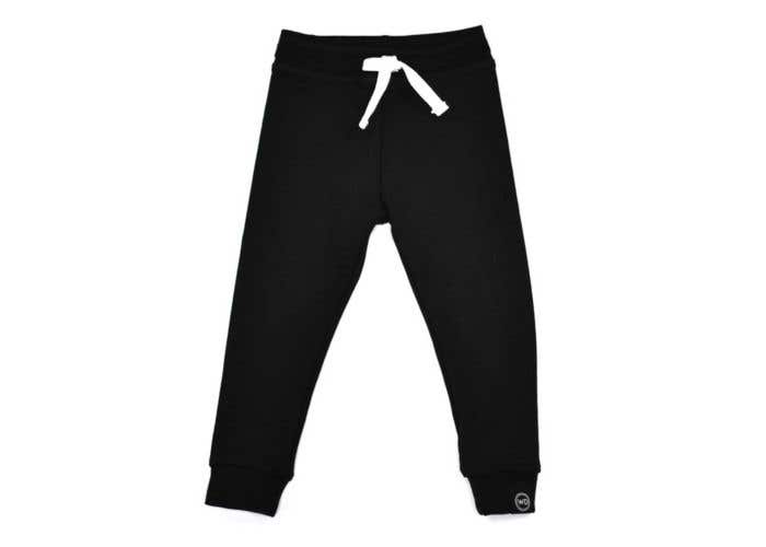 infant black joggers