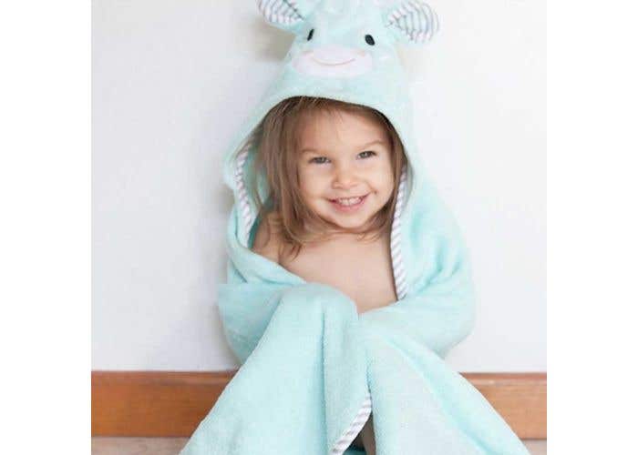 giraffe baby towel