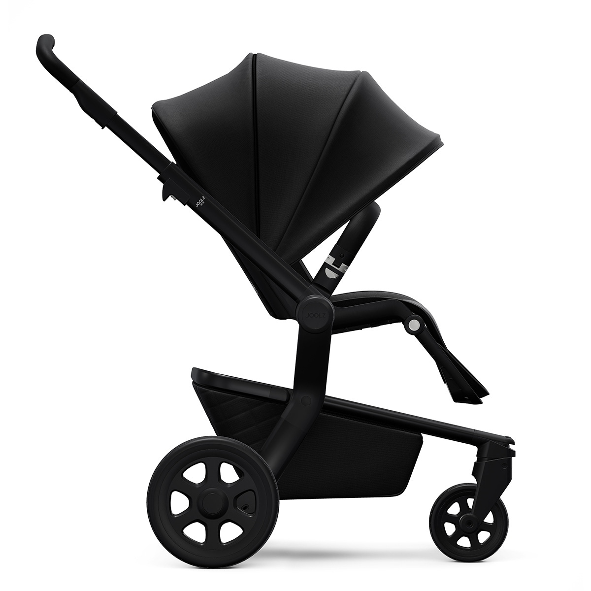 plain black stroller