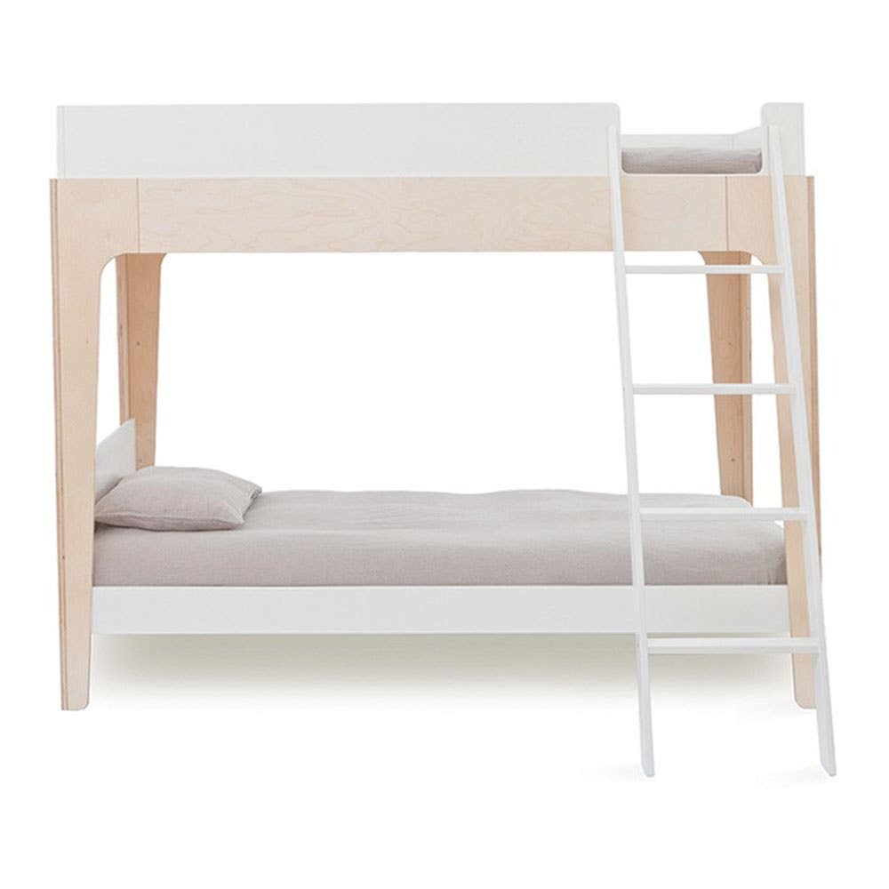 Oeuf Perch Twin Bunk Bed White Birch West Coast Kids