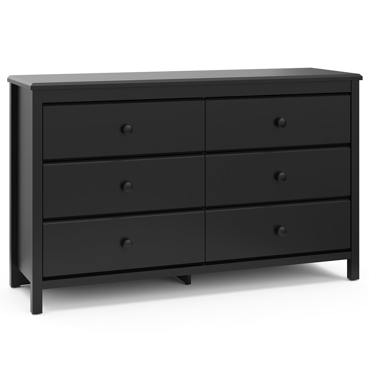 Storkcraft Alpine 6 Drawer Dresser Black West Coast Kids